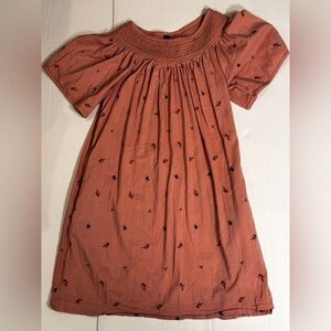 Old Navy Pink Floral Smocked Flutter Sleeve Dress Youth L Girls Easter